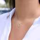 TO MY WONDERFUL DAUGHTER - I SQUEEZED THIS NECKLACE -DELICATE HEART NECKLACE