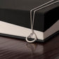 TO MY WONDERFUL DAUGHTER - I SQUEEZED THIS NECKLACE -DELICATE HEART NECKLACE