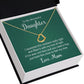 TO MY WONDERFUL DAUGHTER - I SQUEEZED THIS NECKLACE -DELICATE HEART NECKLACE
