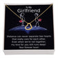 TO MY GIRLFRIEND- DISTANCE CAN NEVER SEPARATE- DELICATE HEART NECKLACE