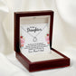 TO OUR DAUGHTER - WE LOVE YOU -DELICATE HEART NECKLACE