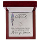 TO MY GORGEOUS GIRLFRIEND- WHEN I LOOK IN YOUR EYES-DELICATE HEART NECKLACE