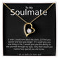 TO MY SOULMATE- I WISH I COULD TURN BACK THE CLOCK- FOREVER LOVE NECKLACE