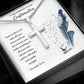 CONFIRMATION - TRUST IN THE LORD- STAINLESS STEEL CROSS NECKLACE