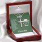 I AM WHO I AM COZ OF YOU- STAINLESS STEEL CROSS NECKLACE