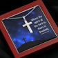WHERE THE SPIRIT OF THE LORD - STAINLESS STEEL CROSS NECKLACE