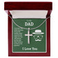 I AM WHO I AM COZ OF YOU- STAINLESS STEEL CROSS NECKLACE